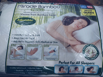 Miracle Bamboo Pillow Comfort Memory Foam 20 X 28 Queen Original as Seen on  TV for sale online | eBay